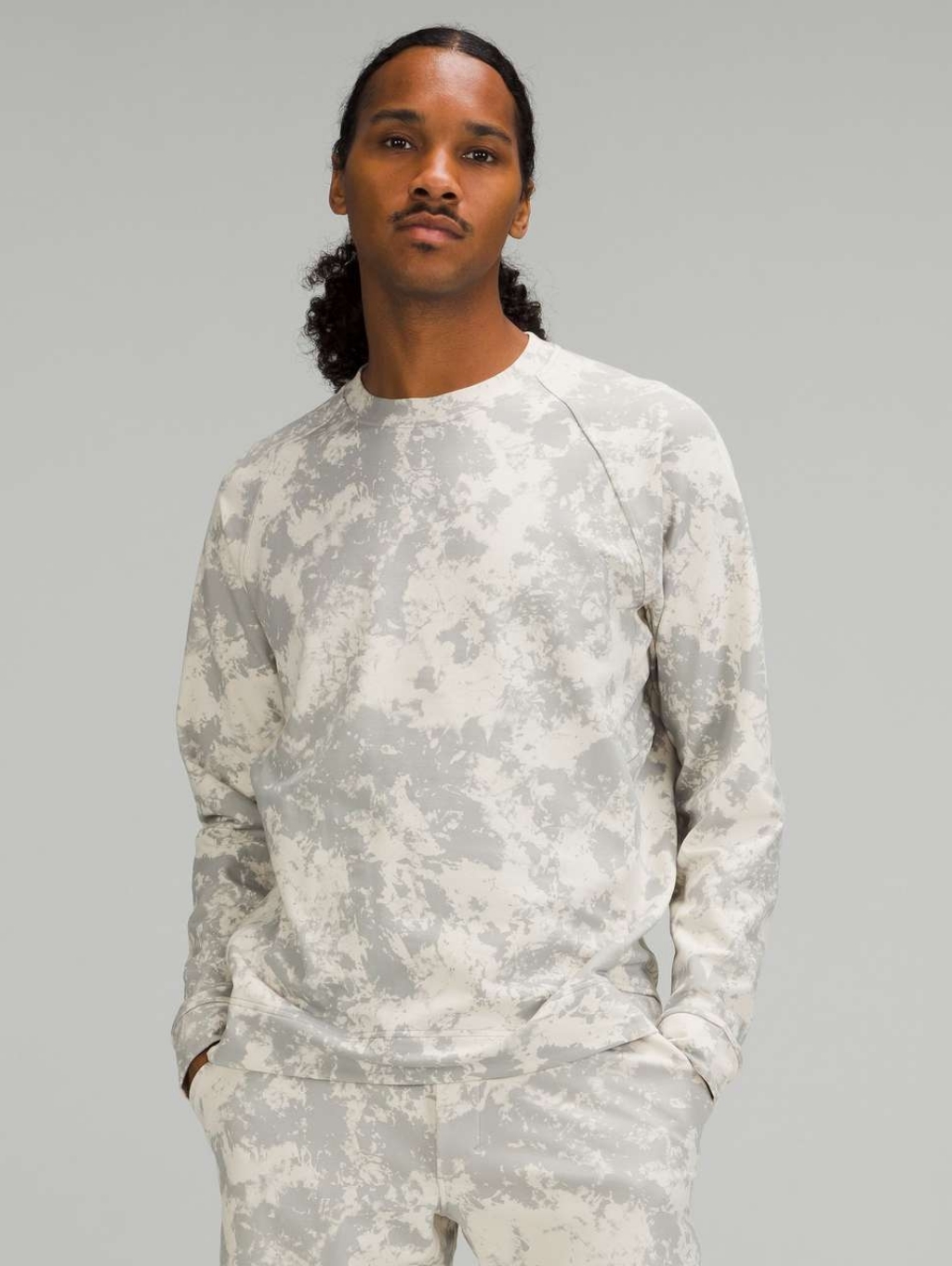 Lululemon City Sweat Crew Spectral White Opal Silver Drop Medium